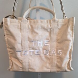 The Tote Bag / Canvas Strong / Multiple Pockets / Cream